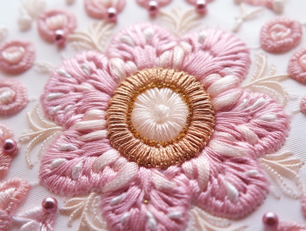 Ručné vyšívanie na látke